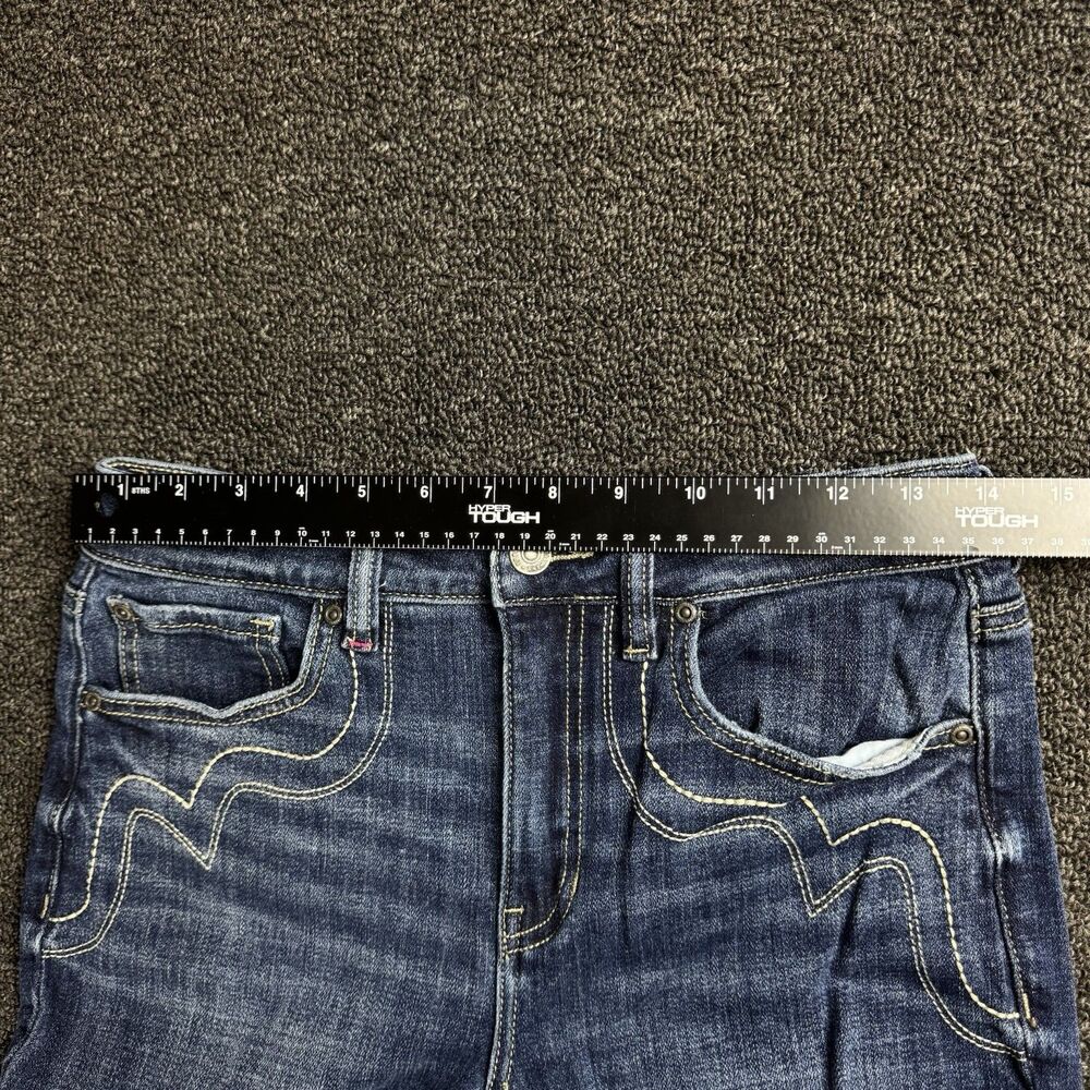 Idyllwind Flared Jeans Womens Festival Boho Flare Blue Denim Western SZ 8Wx32L - Picture 4 of 13